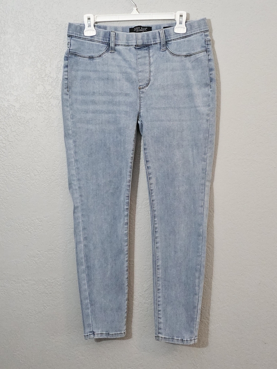 Judy Blue Denim - Judy Blue Mid Rise Skinny Fit Pull On Jeans Womens 13/31 Light Wash Stretch